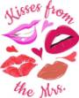 Picture of Kisses From The Mrs. SVG File