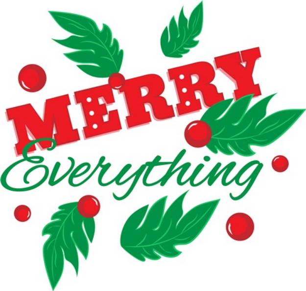 Picture of Merry Everything SVG File