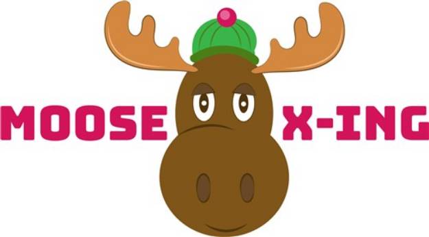 Picture of Moose X-Ing SVG File