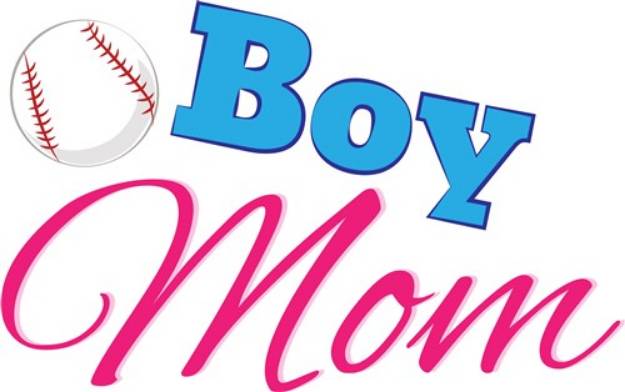Picture of Baseball Boy Mom SVG File