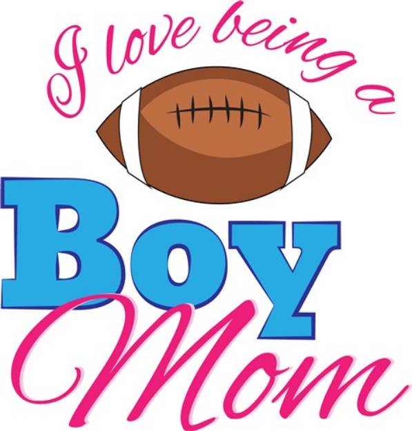 Picture of Football Mom SVG File