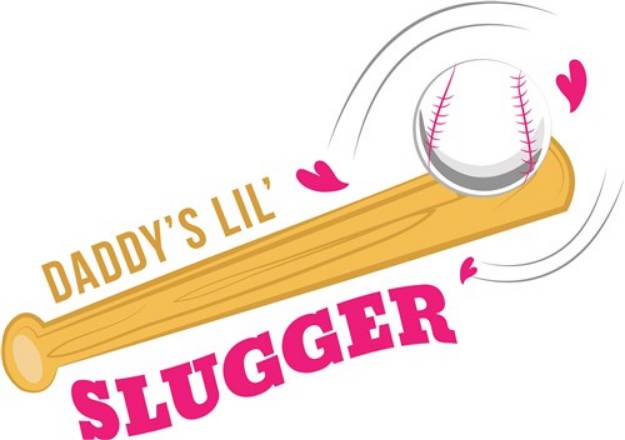 Picture of Daddys Lil Slugger SVG File
