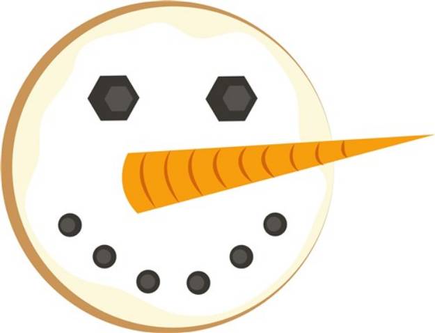 Picture of Snowman Cookie SVG File
