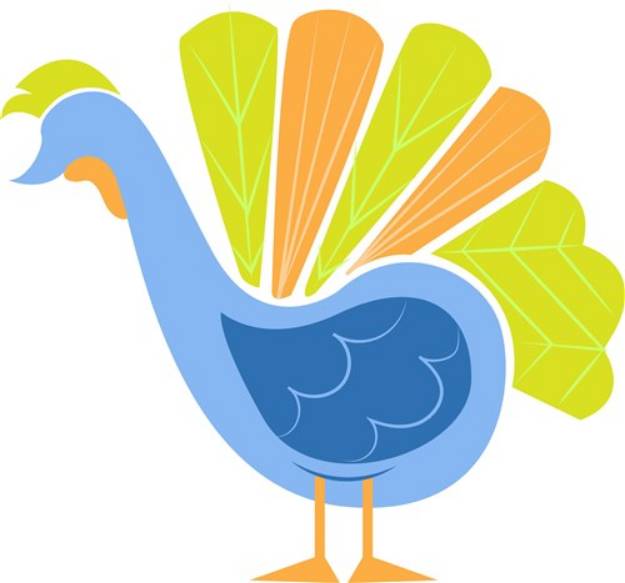 Picture of Colorful Turkey SVG File