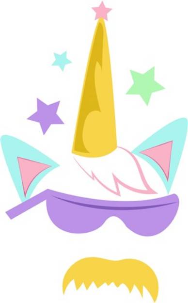 Picture of Cool Unicorn SVG File