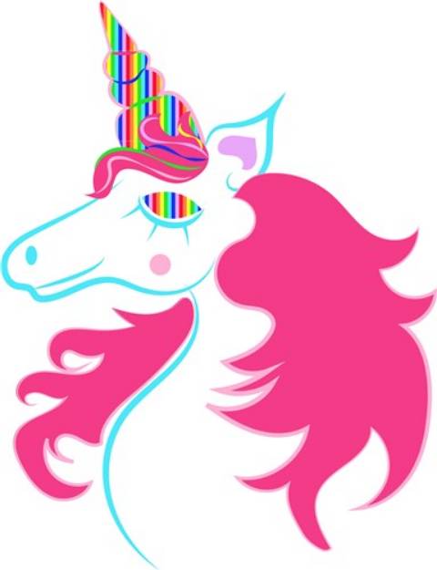 Picture of Rainbow Unicorn SVG File