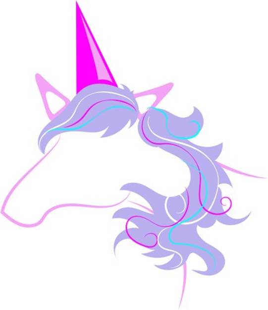 Picture of Unicorn Outline SVG File
