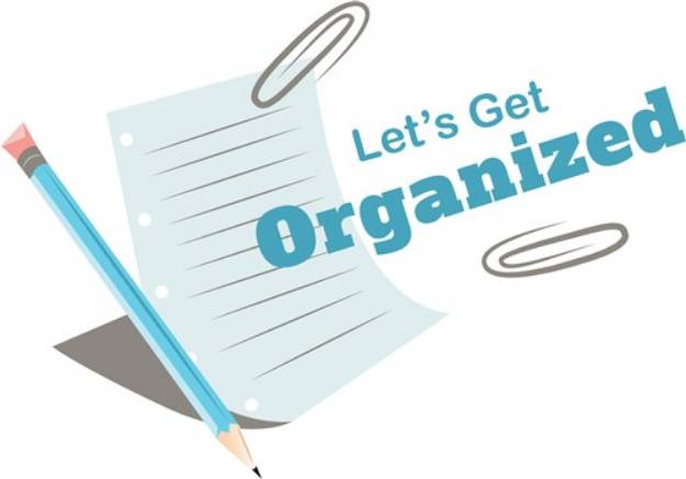 Picture of Lets Get Organized SVG File