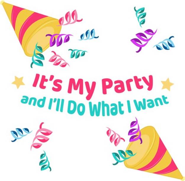 Picture of Its My Party SVG File