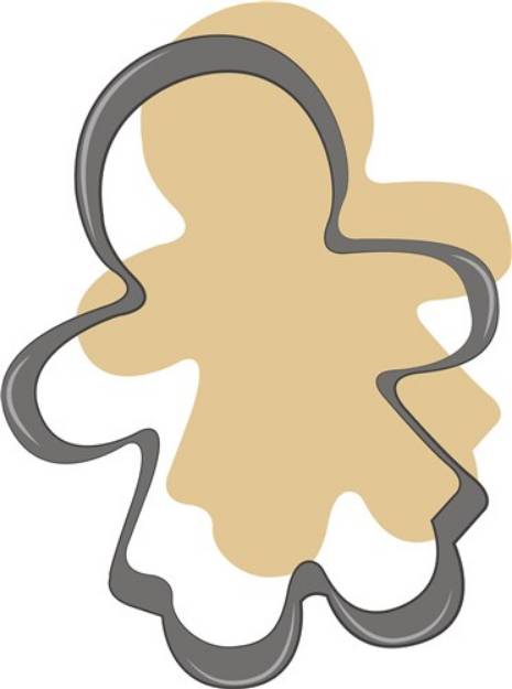 Picture of Gingerbread Cookie Cutter SVG File