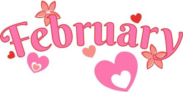 Picture of February Hearts SVG File