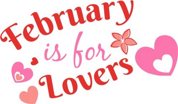 Picture of February Is For Lovers SVG File