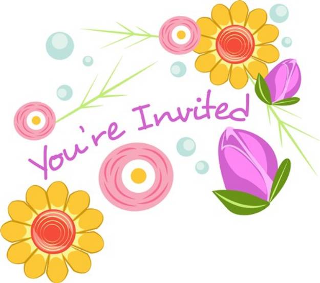 Picture of Youre Invited SVG File