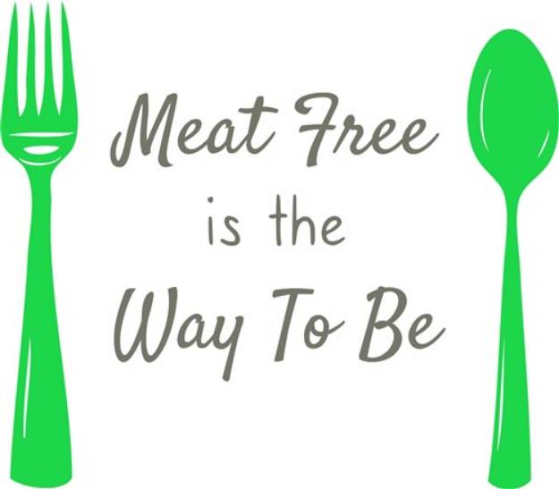 Picture of Meat Free SVG File