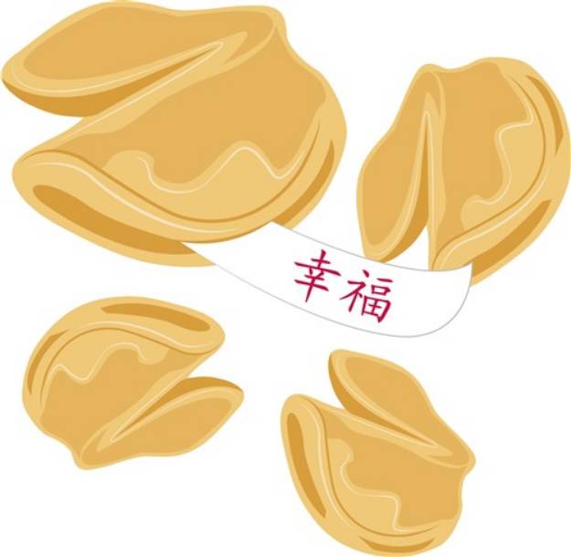 Picture of Fortune Cookie Happiness SVG File
