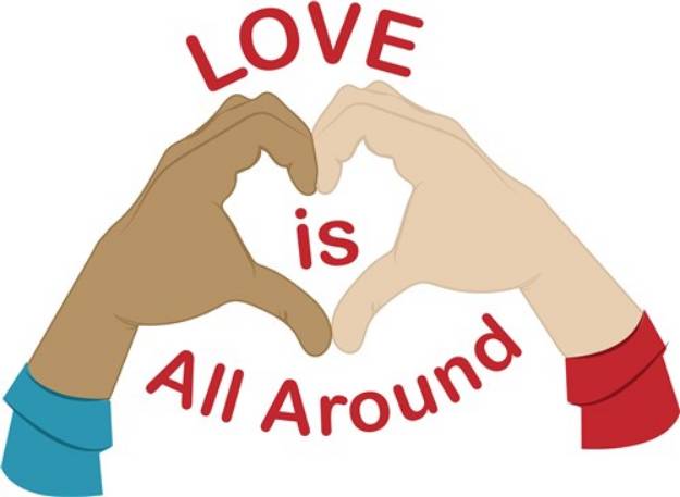 Picture of Love Is All Around SVG File