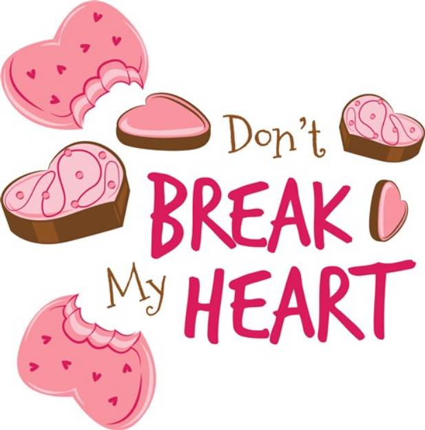 Picture of Dont Break My Heart SVG File