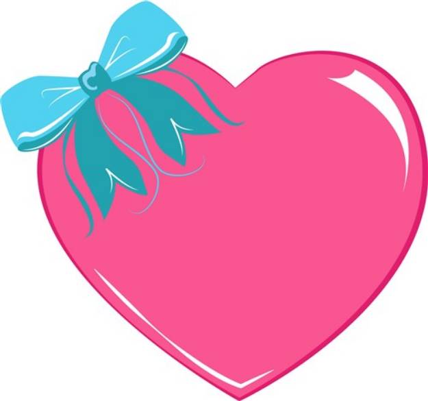 Picture of Heart & Bow SVG File