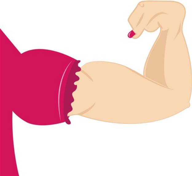 Picture of Lady Muscles SVG File