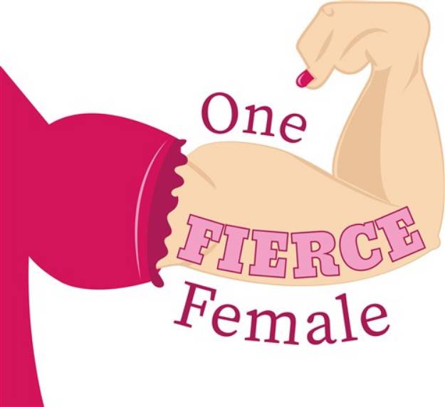 Picture of One Fierce Female SVG File