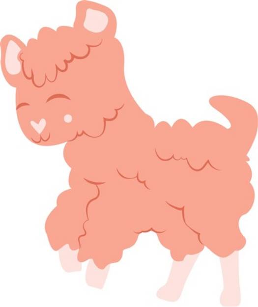 Picture of Pink Lamb SVG File