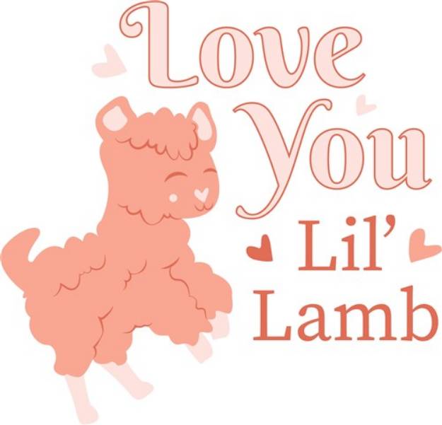 Picture of Love You Lil Lamb SVG File