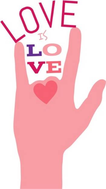 Picture of Love Is Love SVG File
