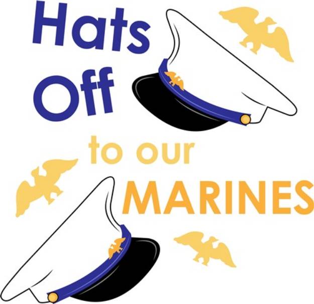 Picture of Hats Off To Marines SVG File