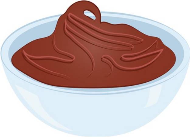 Picture of Bowl Of Pudding SVG File