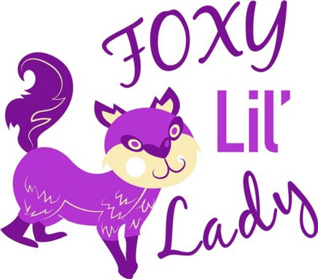 Picture of Foxy Lil Lady SVG File