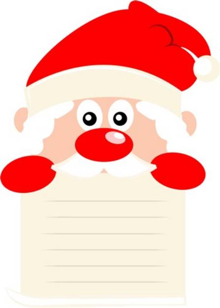 Picture of Santas List SVG File