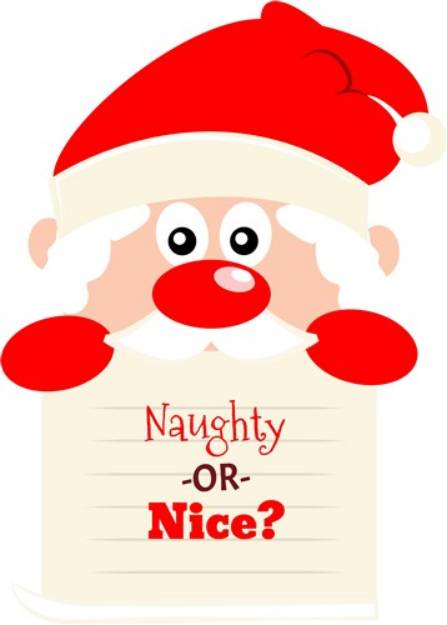 Picture of Naughty Or Nice? SVG File