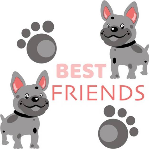 Picture of Best Friends Spotted Dogs SVG File