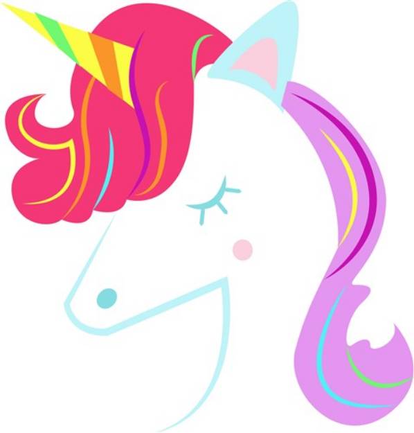 Picture of Colorful Unicorn SVG File