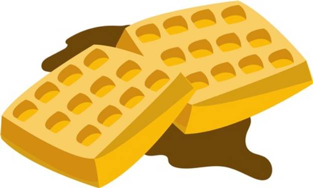 Picture of Waffles & Syrup SVG File