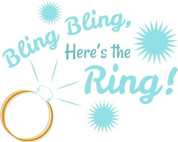 Picture of Heres The Ring! SVG File
