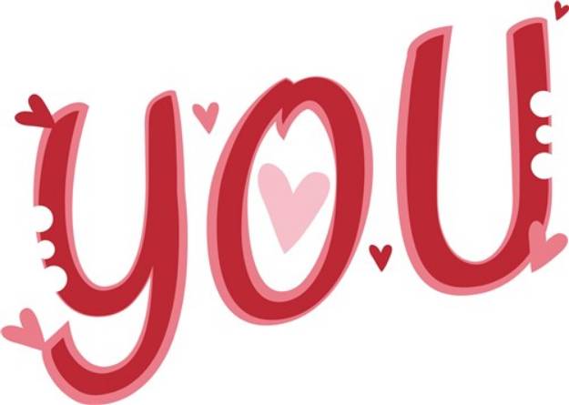 Picture of Love You SVG File