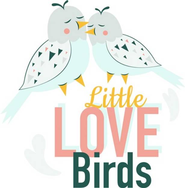 Picture of Little Love Birds SVG File
