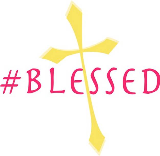 Picture of #Blessed SVG File