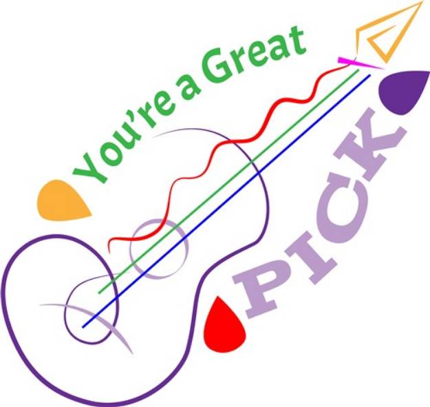 Picture of Youre A Great Pick SVG File