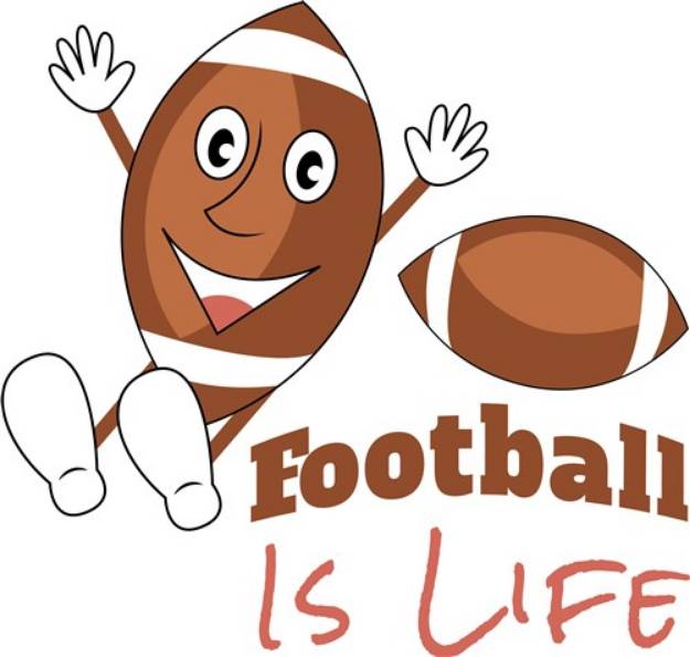 Picture of Football Is Life SVG File