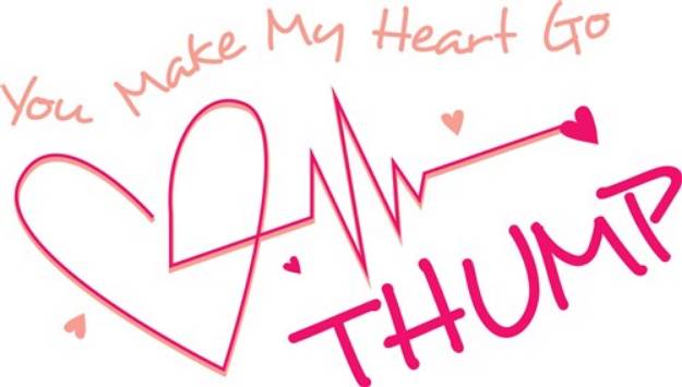 Picture of Heart Goes Thump! SVG File