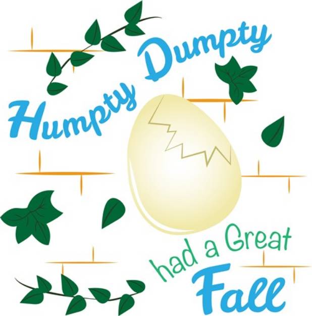 Picture of Humpty Dumpty Had A Fall SVG File