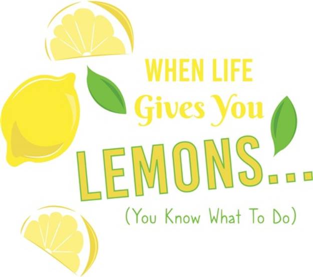 Picture of Life Gives You Lemons SVG File