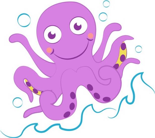 Picture of Purple Octopus SVG File