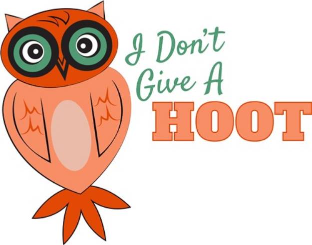 Picture of I Dont Give A Hoot SVG File