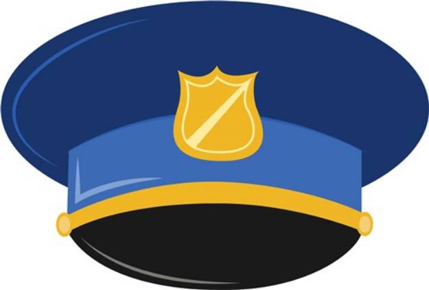Picture of Police Officer Cap SVG File