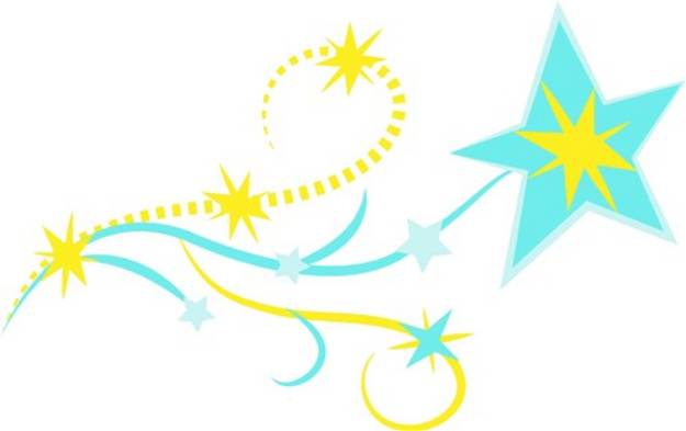 Picture of Swirling Stars SVG File