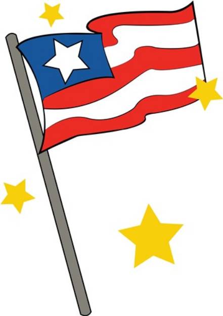 Picture of USA Flag SVG File