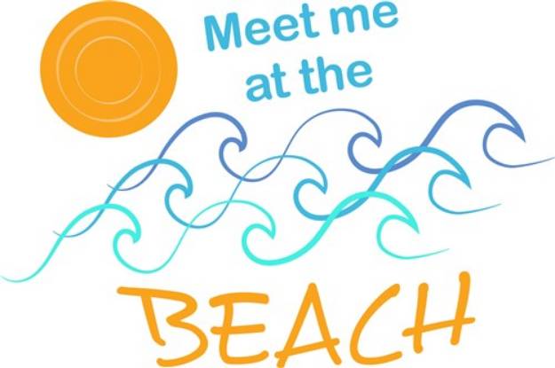 Picture of Meet Me At The Beach SVG File
